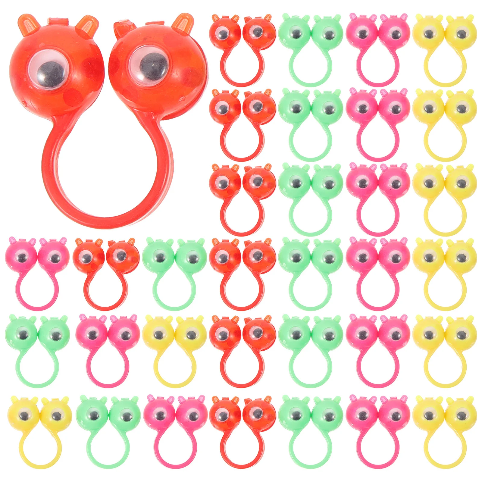 

50Pcs Eyes Finger Ring Puppet Eyeballs Toy Funny Plaything Interesting Eyeball Finger Toys