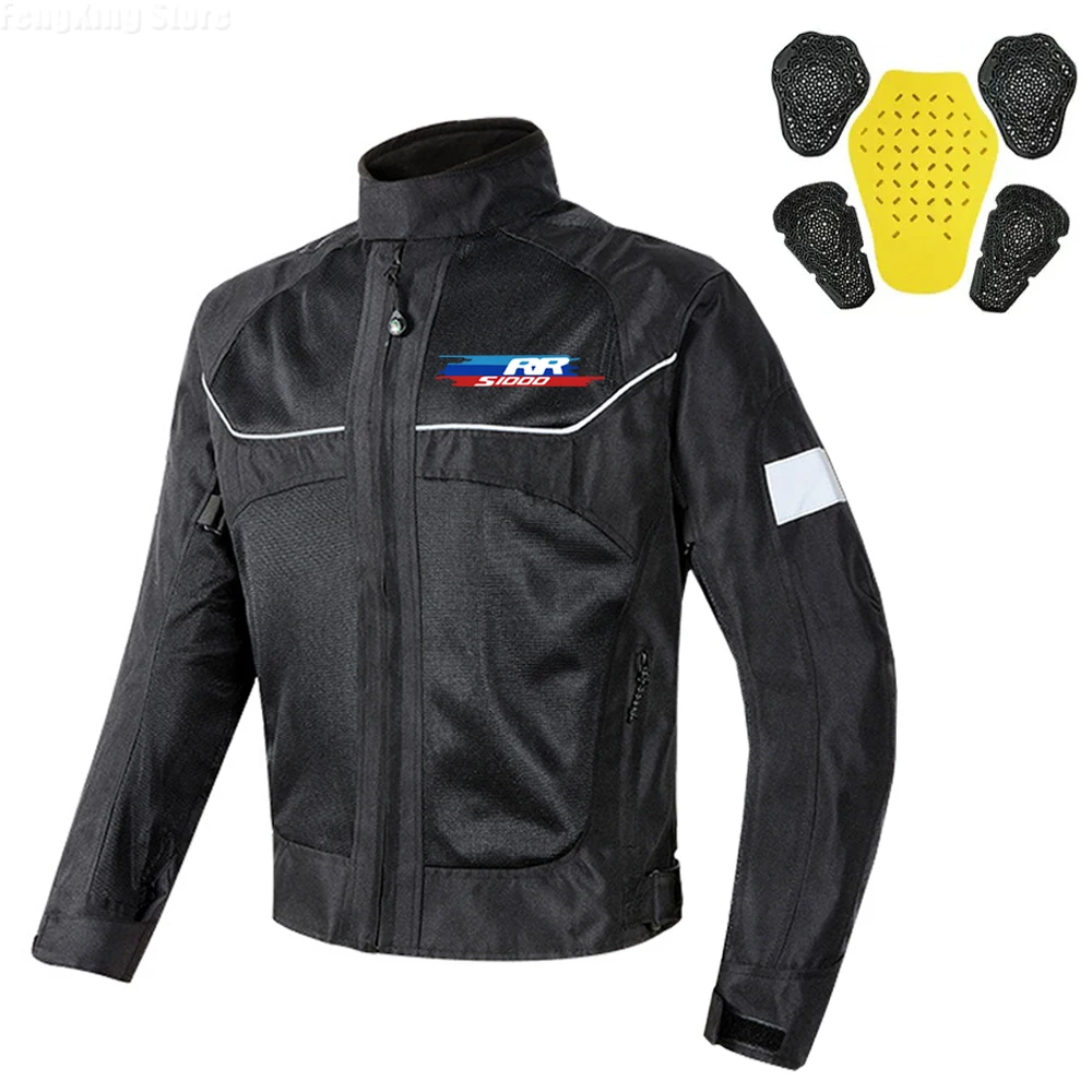 

Летняя дышащая сетчатая мотоциклетная куртка для BMW S1000R S1000RR S1000XR, защитное снаряжение