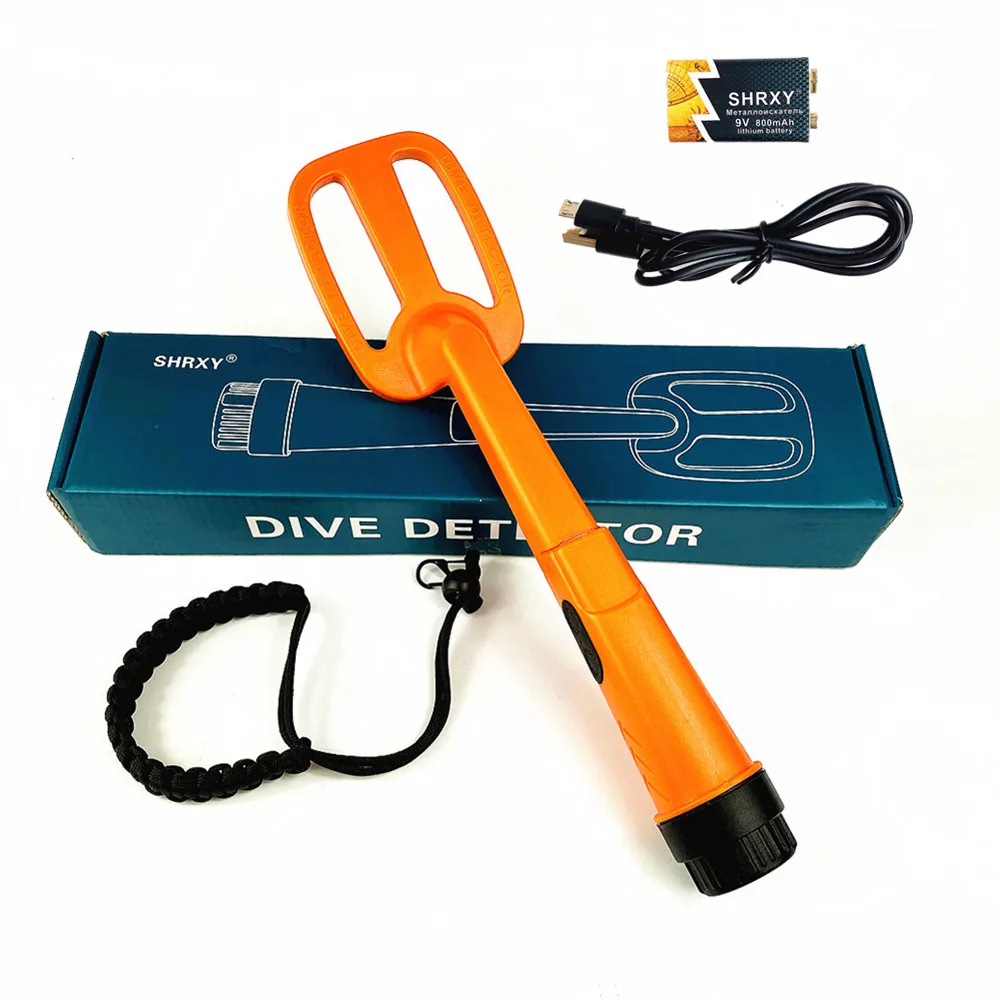 

Waterproof Metal Detector Pulse Pinpointer Diving Treasure Coil GP Pointer Scuba Gold Detector with 9v USB Rechargeable Battery