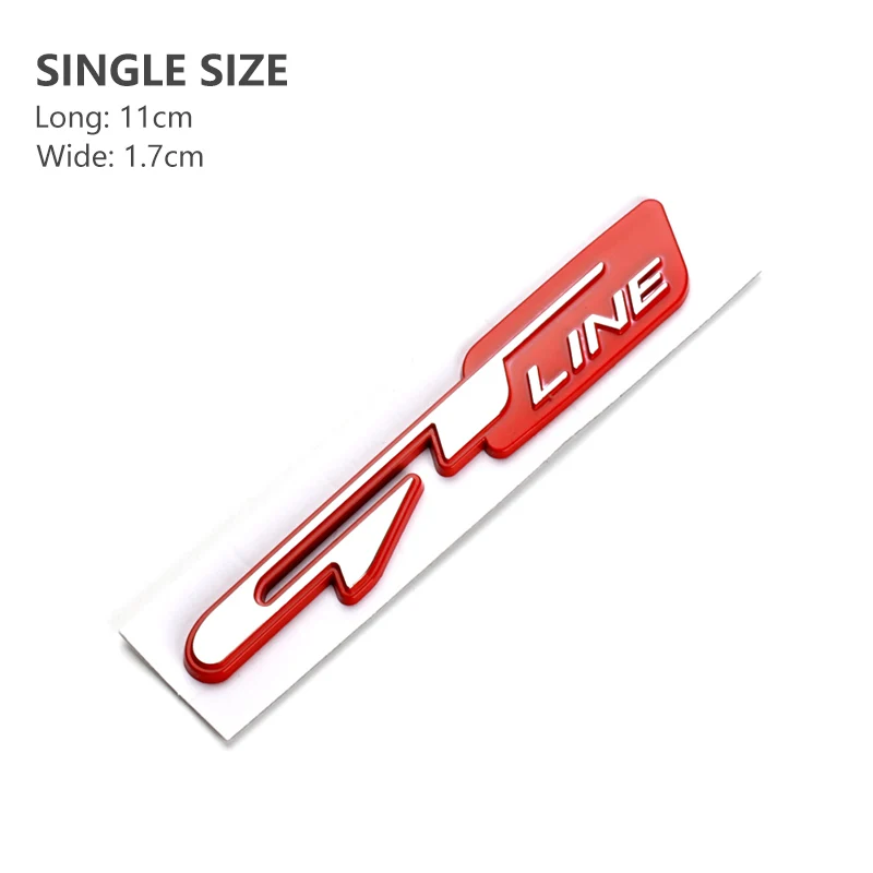 

3D ABS значок на задний багажник автомобиля для KIA GT Line, наклейка, эмблема, логотип Rio Ceed Sportage Picanto EV6 K5 Stonic Optima, аксессуары