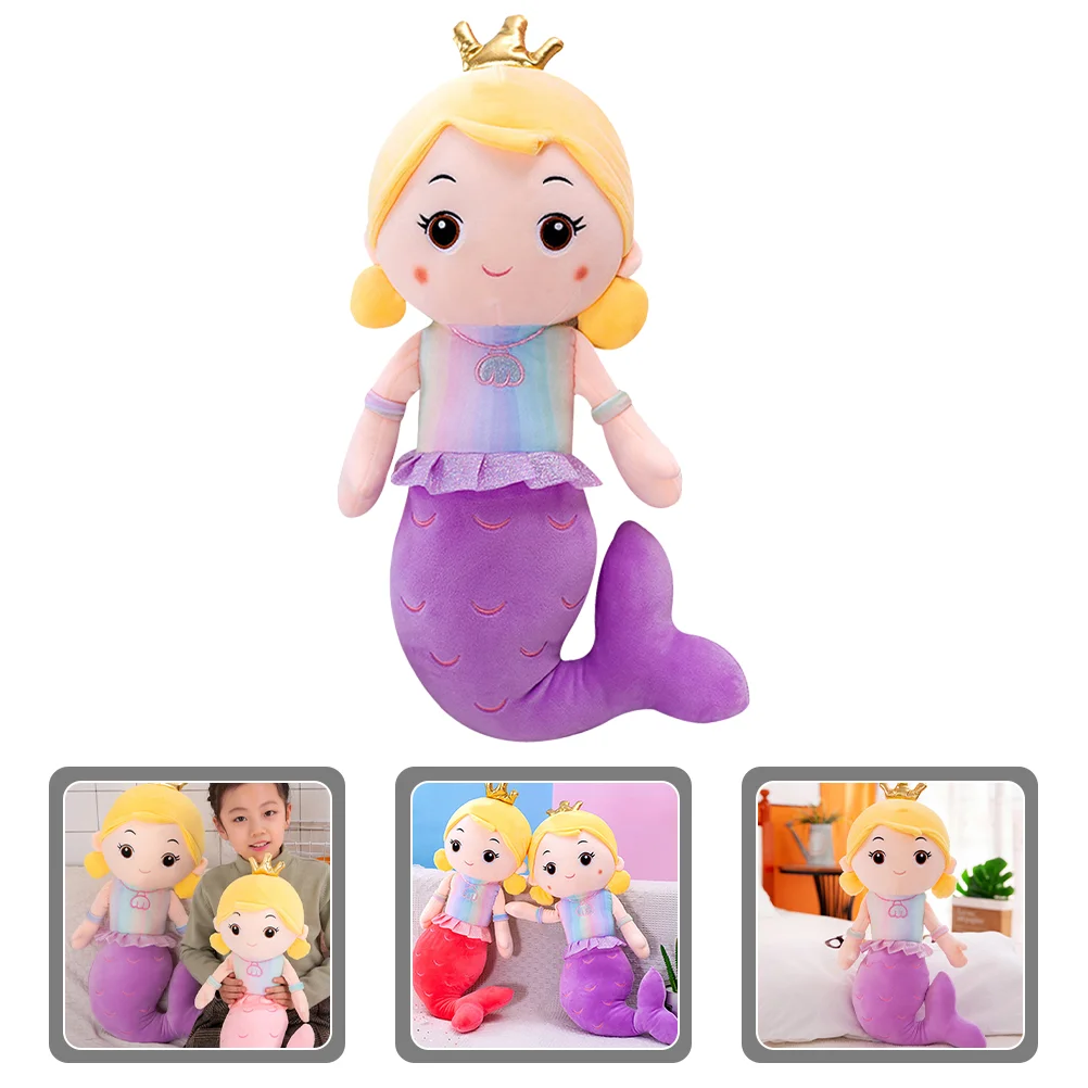

Toddler Plush Lovely Plush Stuffed Mermaid Mermaid Plush Throw Pillow