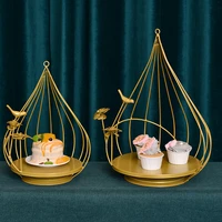 european cake stand metal round bakery simple birdcage cake stand decoration western restaurant display tables dim sum stand