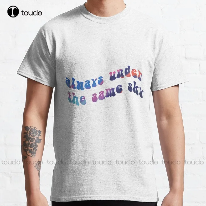 

Классическая футболка с надписью «всегда Под Одним Небом», футболки оверсайз, женская футболка, уличная одежда унисекс Gd, хип-хоп
