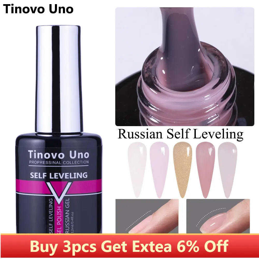 Tinovo Uno Russo Autolivellante Gel Smalto Per Unghie Gelatina Rosa Semi Permanente Vernis Uv Manciure Colore Vernice Gellak Per Unghie Art