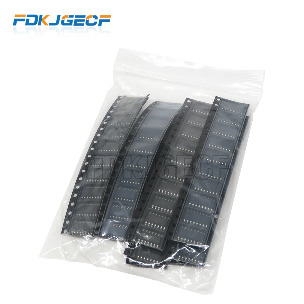 Комплект логических схем SMD 74HC00D 74HC04D 74HC08D 74HC14D 74HC138D 74HC164D 74HC165D 74HC595D SOP, 8 значений * 10 шт., для сборки электроники