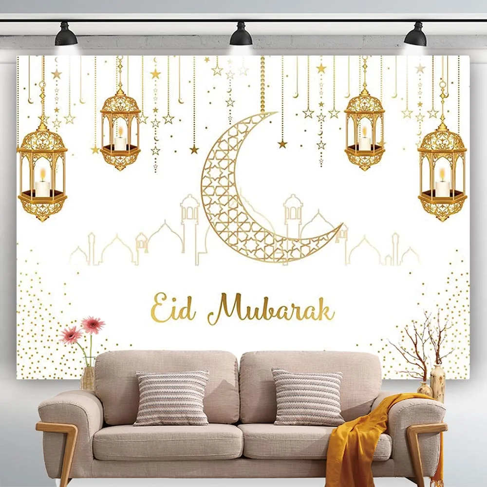 

Ramadan Decoration for Home Background Eid Mubarak Decor Ramadan Kareem Backdrop Islam Muslim Eid Al-fitr Gifts Party Decoration