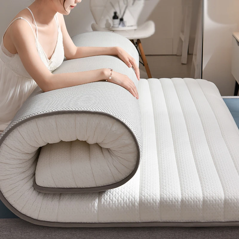 

Латексный Трикотажный Хлопковый матрас, обивка, домашний латексный татами-коврик, подстилка для общежития, матрас для кровати, двухслойный дышащий