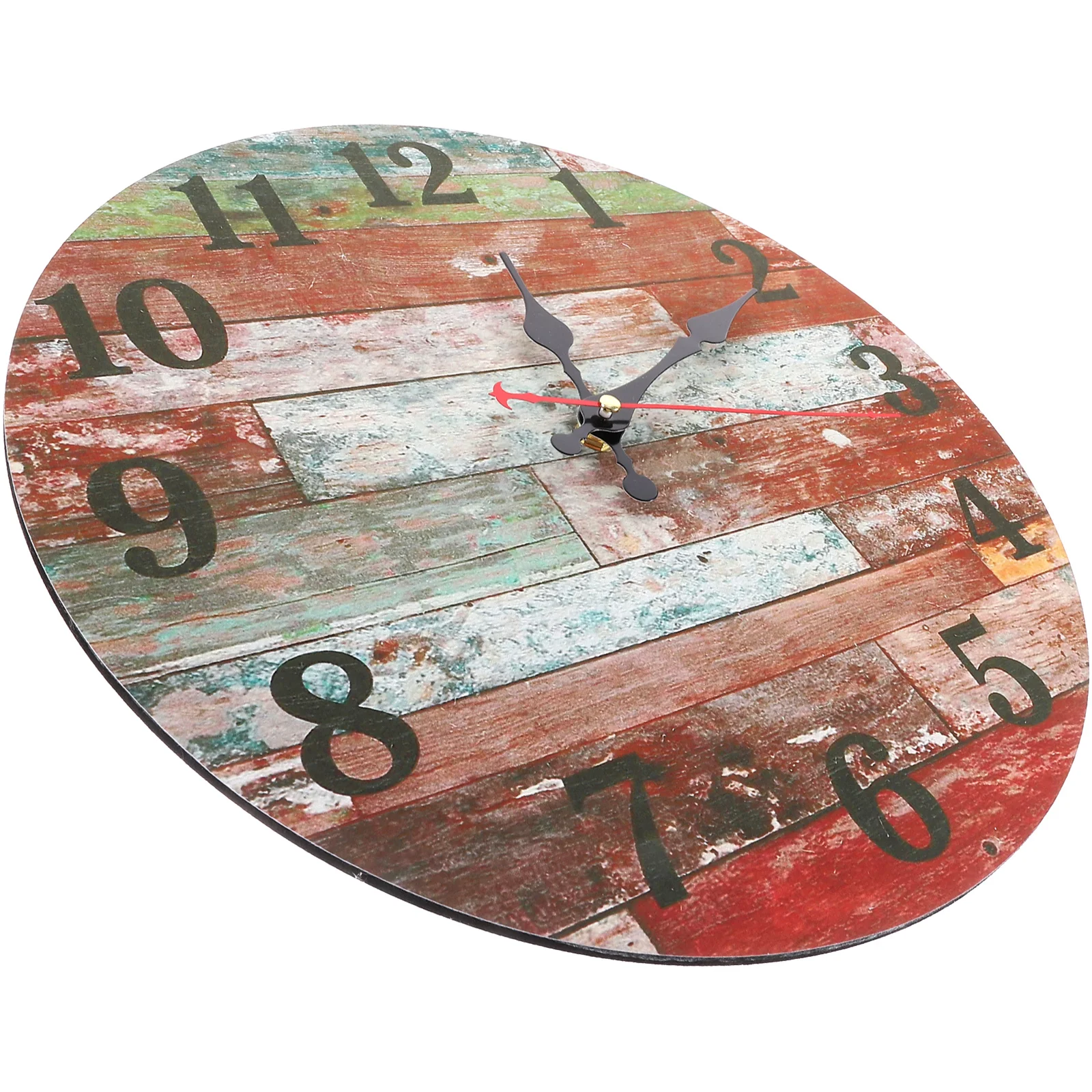 

Hanging Clock Decor Wall Clock Wall Ornament Quiet Movement Vintage Non-ticking Room