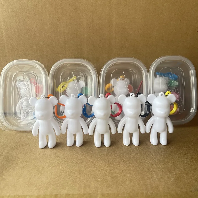 Новый 5 см жидкий медведь DIY материал посылка экшн-фигурка ПВХ модель мрачный