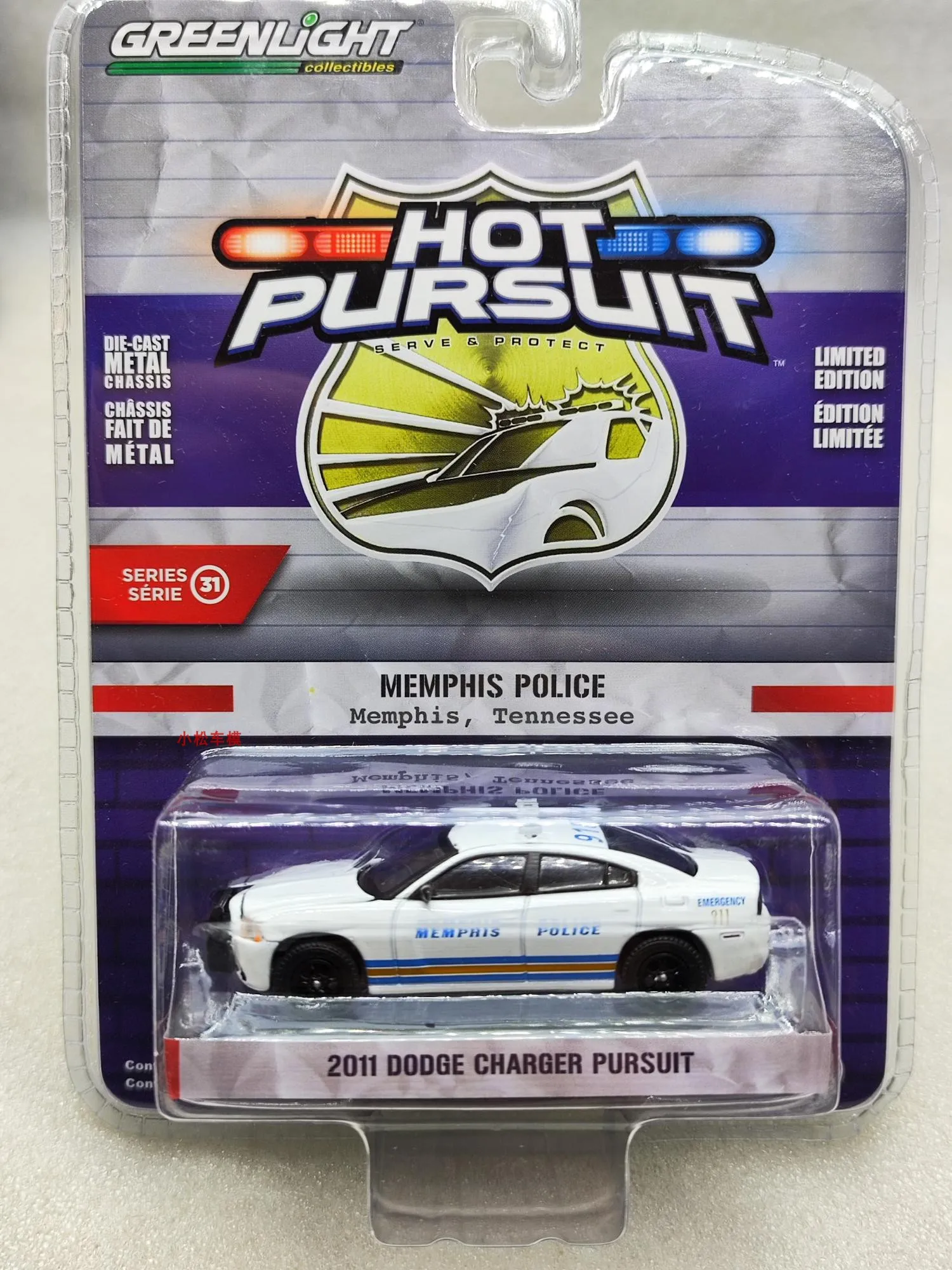 

GreenLight 1/64 2011 Dodge Charger Collection of Simulation Alloy Car Model Children Toys