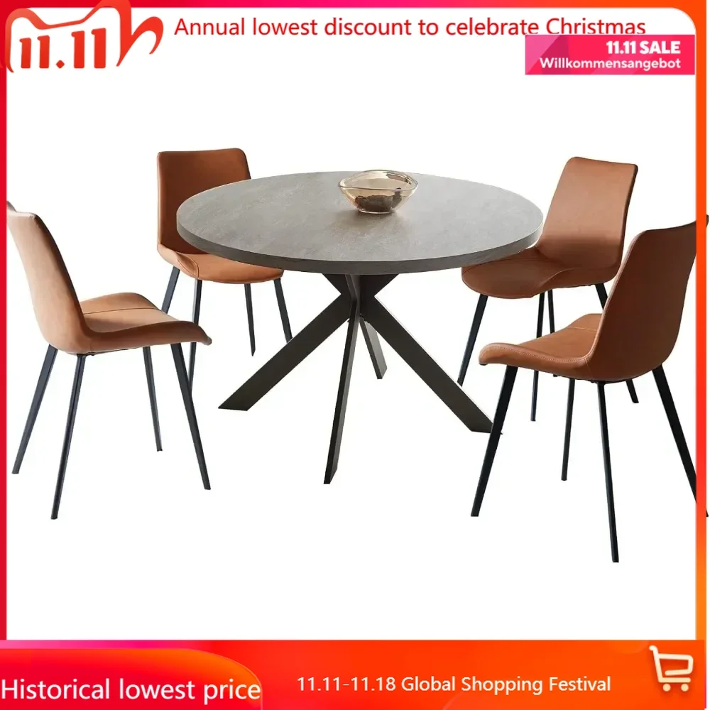 Набор круглого обеденного стола 47 дюймов современный круглый обеденный стол