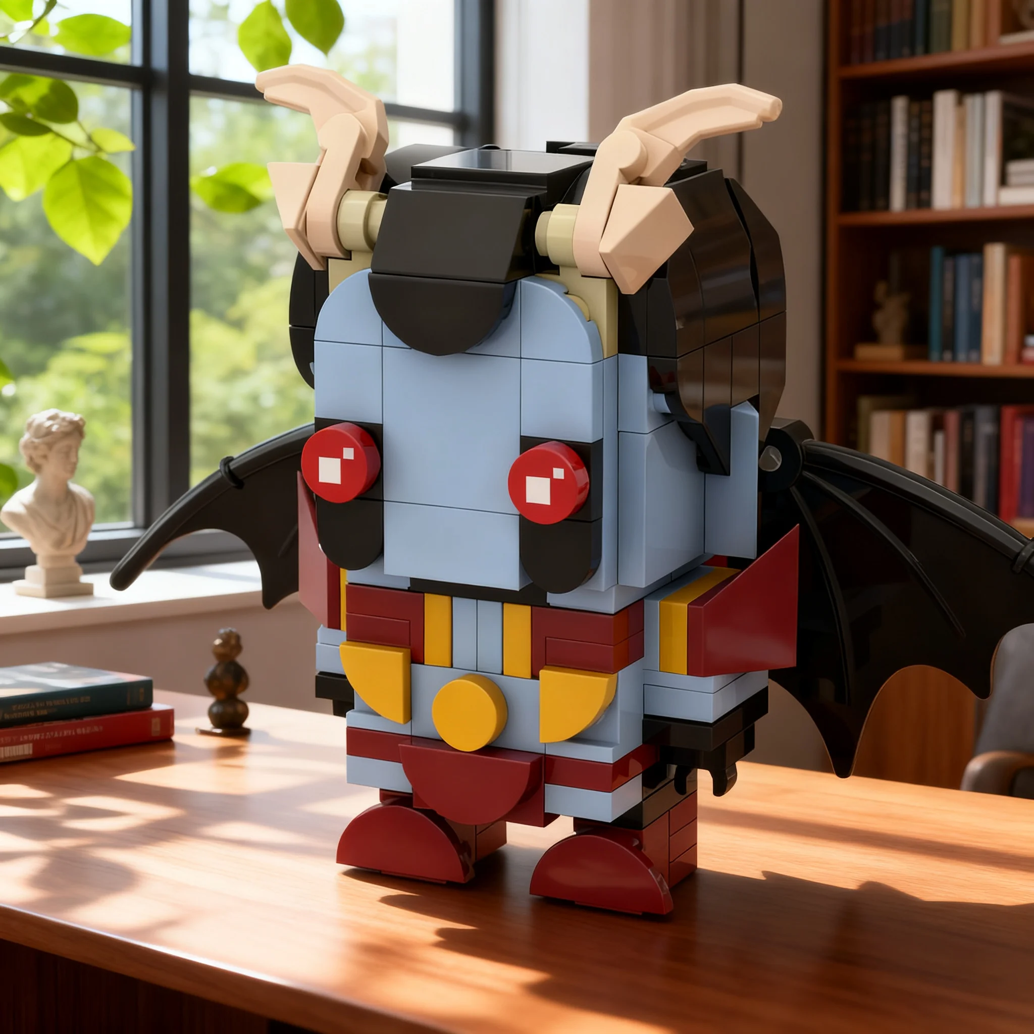 Фото 205 деталей MOC Brickheadz DOTA 2 Queen Pain: Модель-конструктор Brickheadz, креативный набор для сборки, подарок на Рождество, игрушка №1