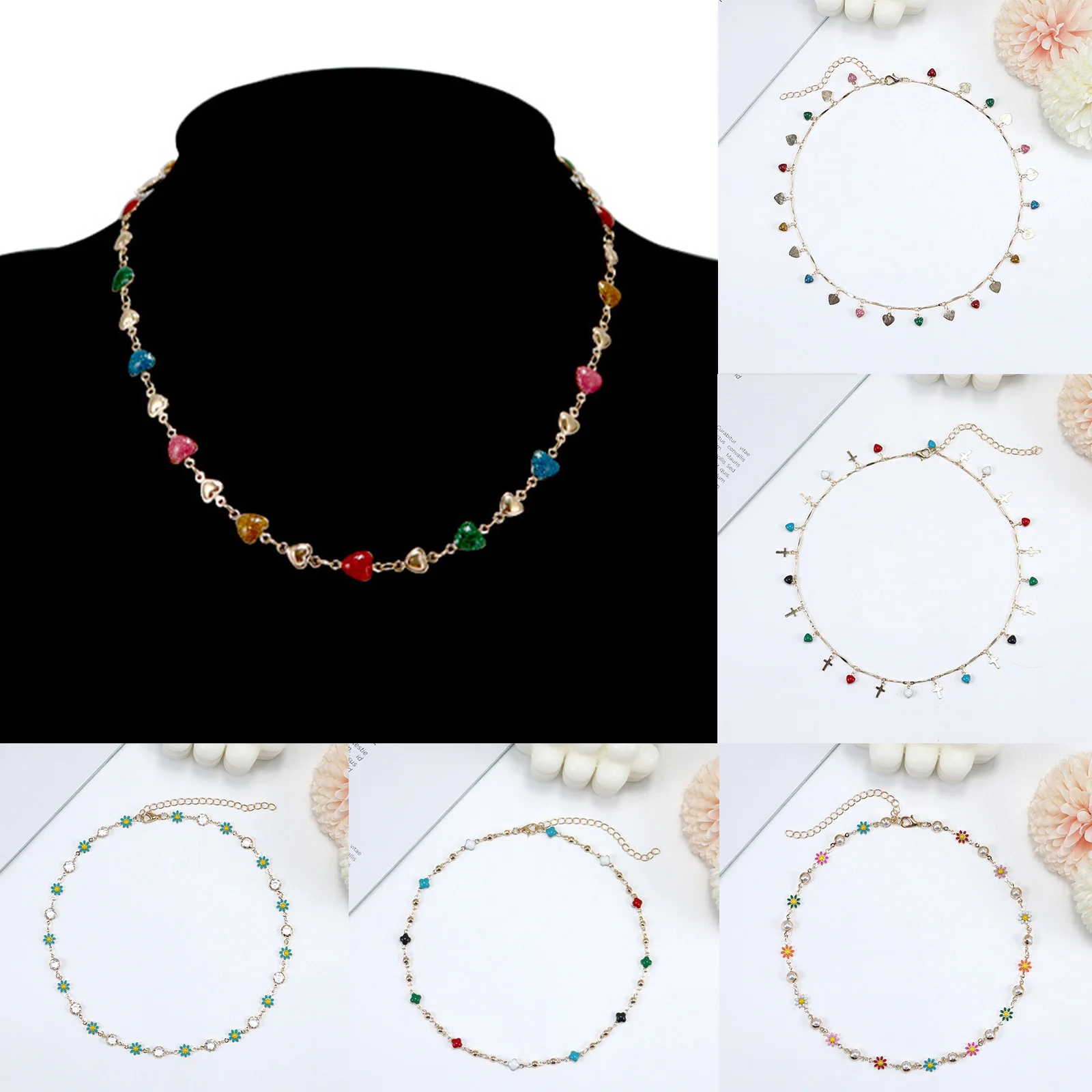 

1 шт., Женское Ожерелье-чокер золотого цвета