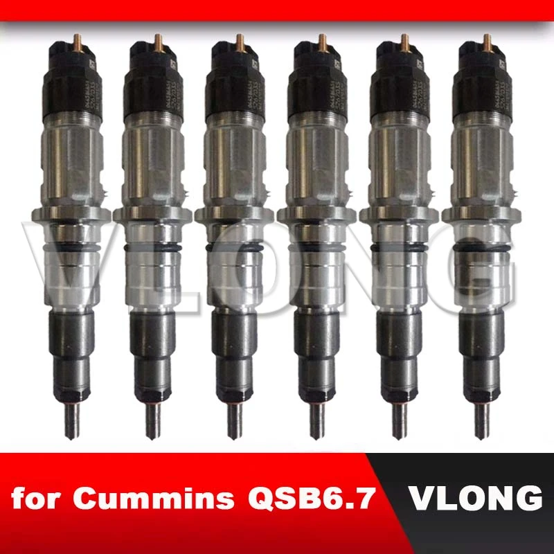 6PCS Original New 0445120329 Common Rail Fuel Injector Assy 0 445 120 329 0445120383 5317323 5267035 For Cummins QSB6.7 - купить по