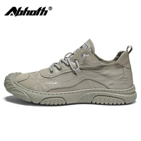 abhoth mens shoes 2022 new casual sports shoes rubber sole non slip work shoes comfortable breathable walking shoes toe shoes