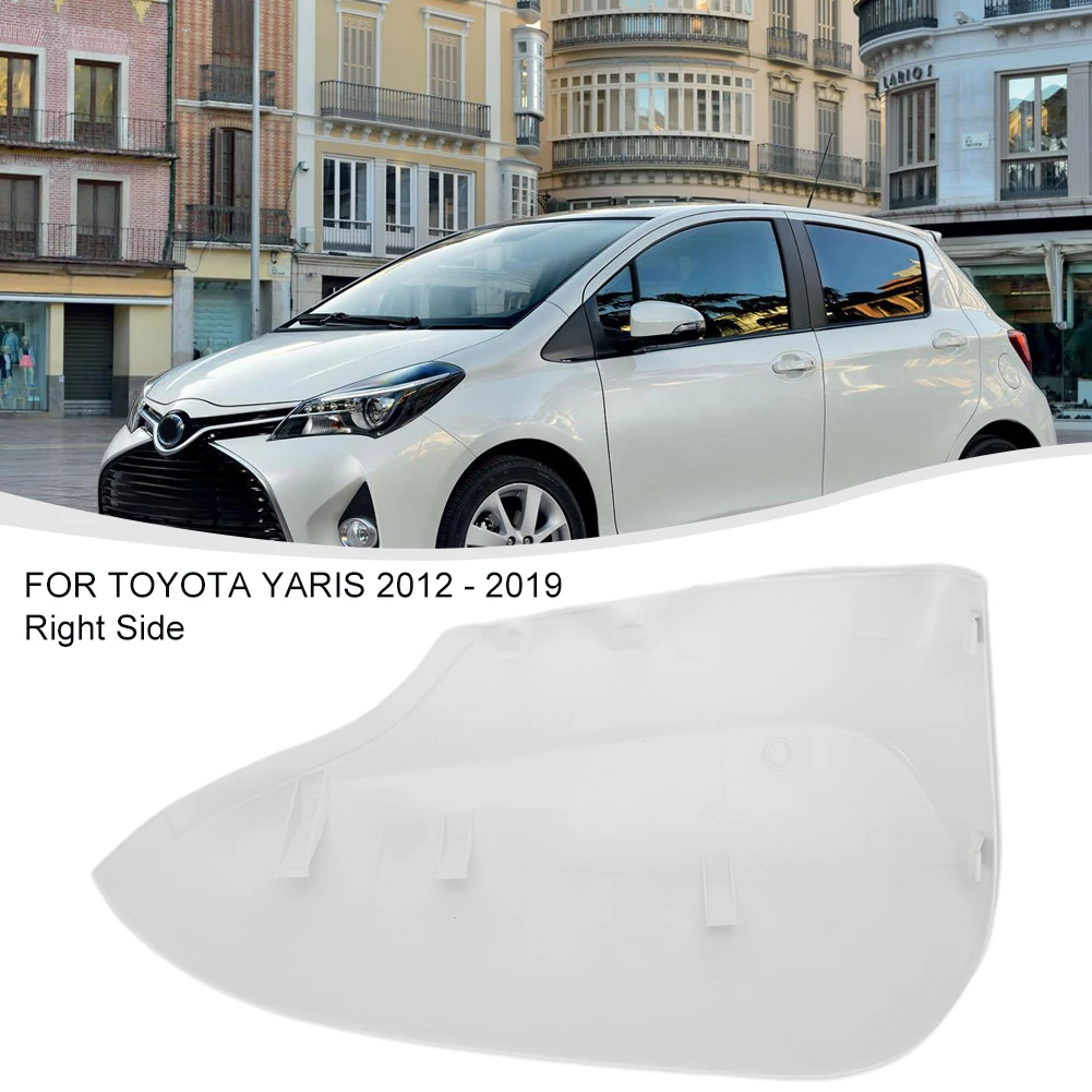

Cap Shell Side Mirror Cover Car Accessories Durable Rear View Mirror Protector Right Side Wing White ABS Plastic