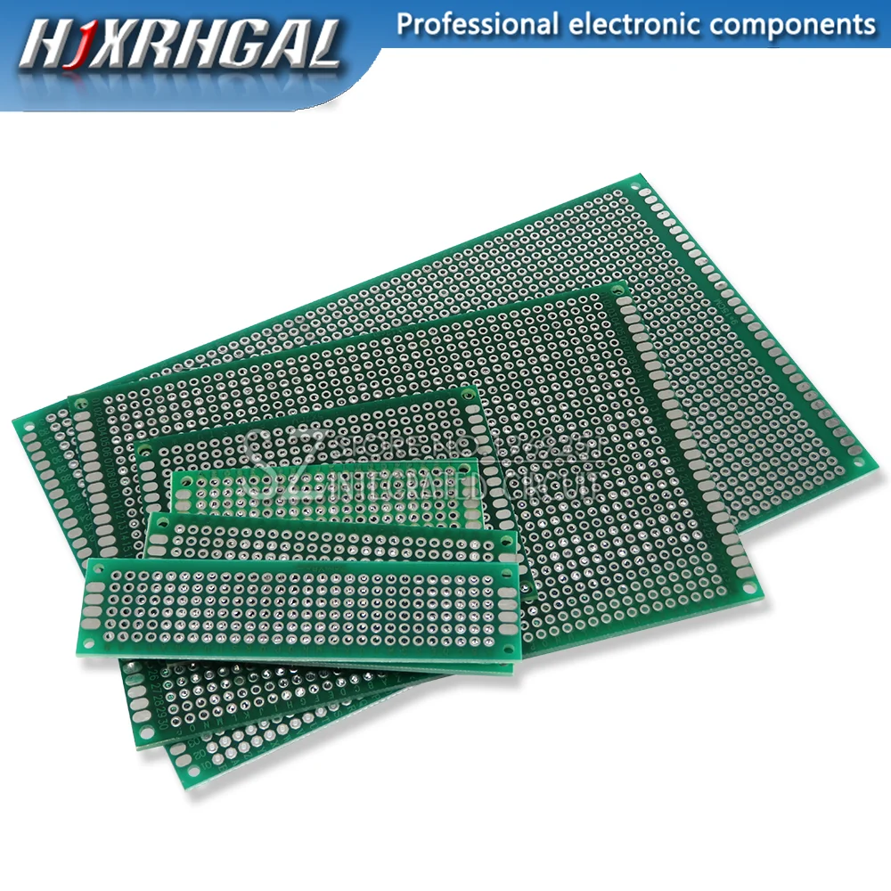 

Electronic Universal Printed Circuit Board Double Side Prototyping PCB Board DIY For Arduino 2x8cm 3x7cm 5x7cm 8x12cm 9x15cm