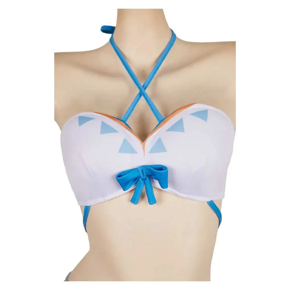 Lumine косплей карнавальный купальник-бикини фантазия наряды Genshin Impact Aether шорты