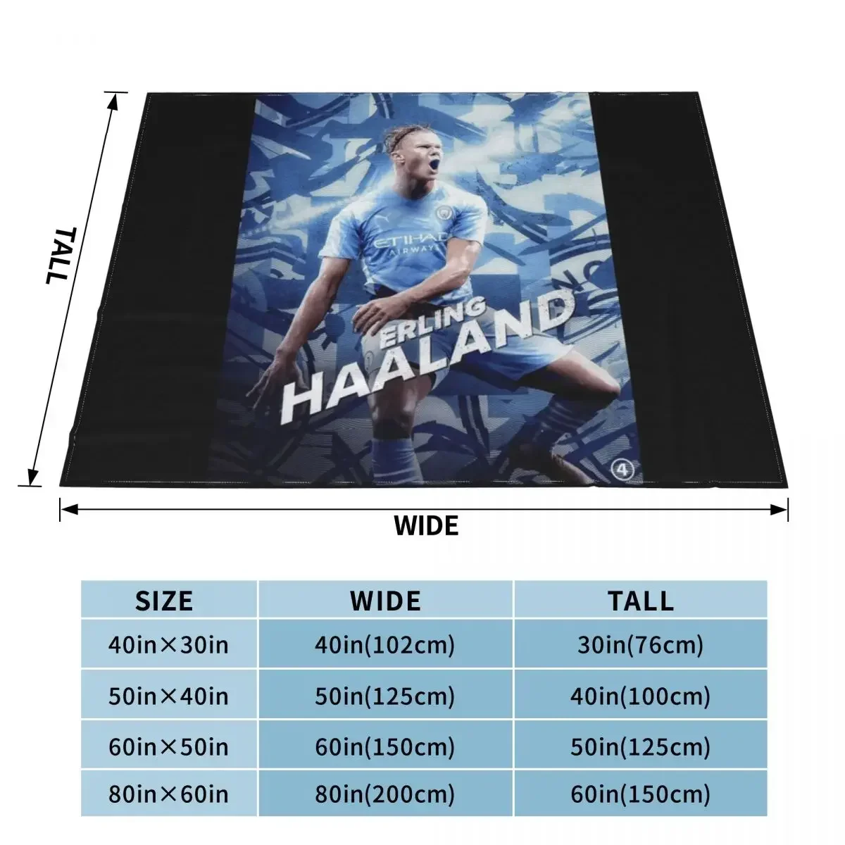 Одеяло Erling Haaland Рождественские одеяла для диванов