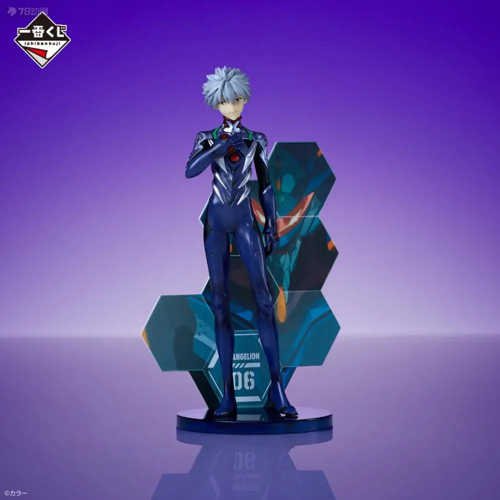 Фото В наличии: Оригинальные фигурки Bandai Ichiban Kuji Евангелион (EVA01) — Макинами Икари Шинджи, Нагиса Кавору, Асука, Рей Аянами. Модели из аниме. №5