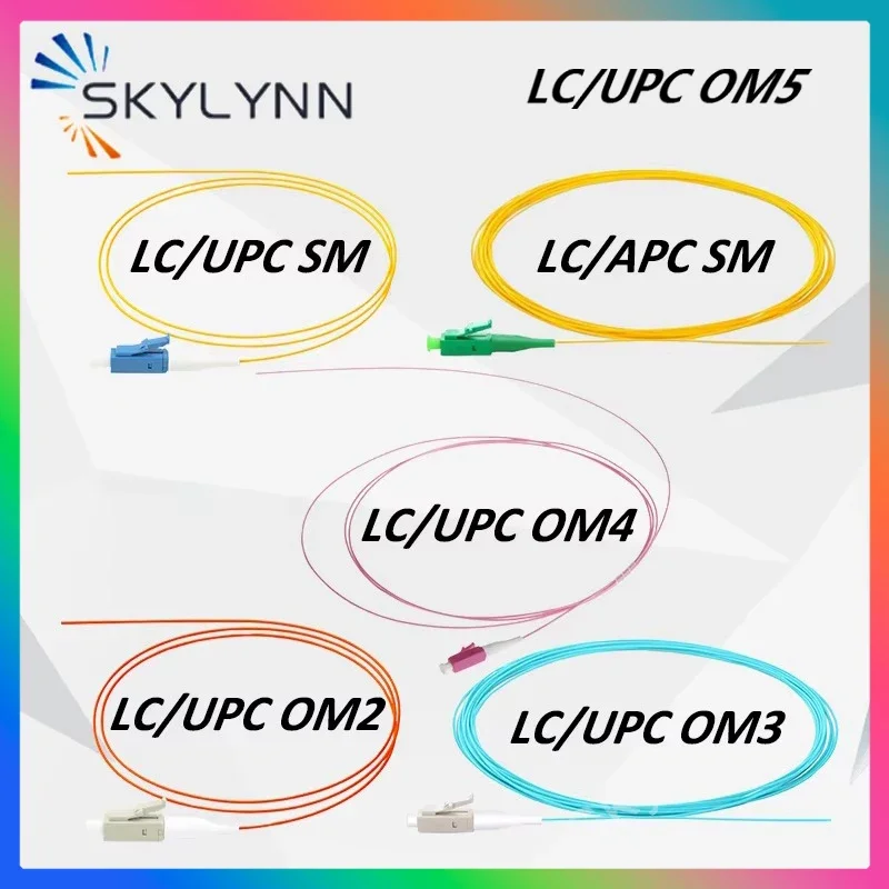50 шт. LC разъем косичка 1 5 м одномодовый G657A2 многорежимный OM2/OM3/OM4/OM5 0 9 мм LSZH куртка