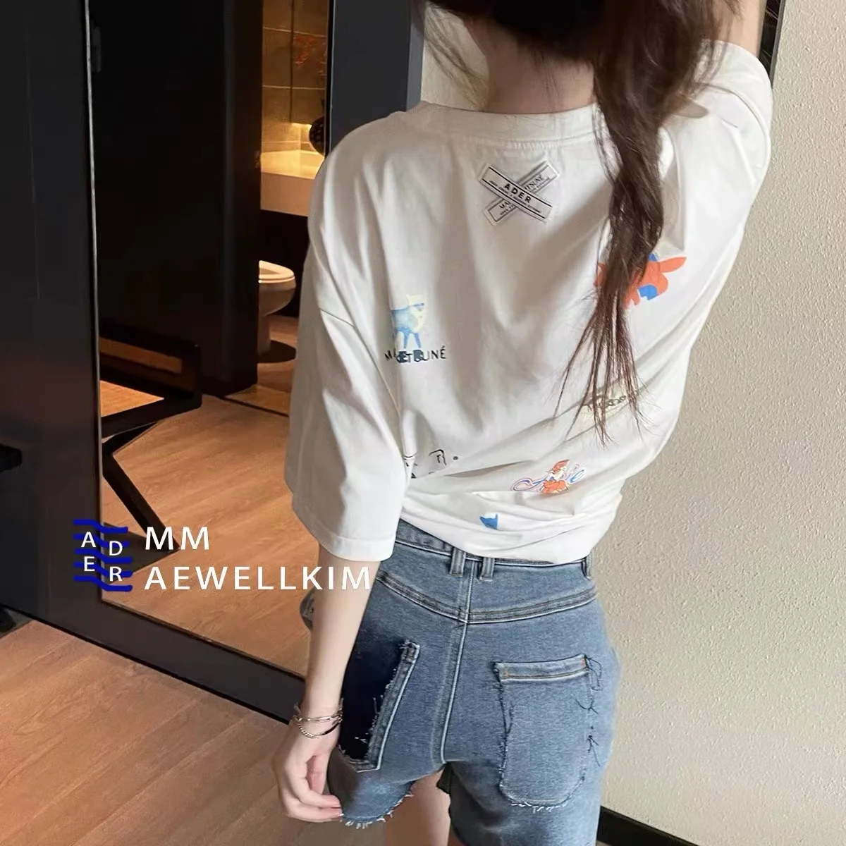 

Женская и Мужская хлопковая футболка с коротким рукавом и принтом лисы