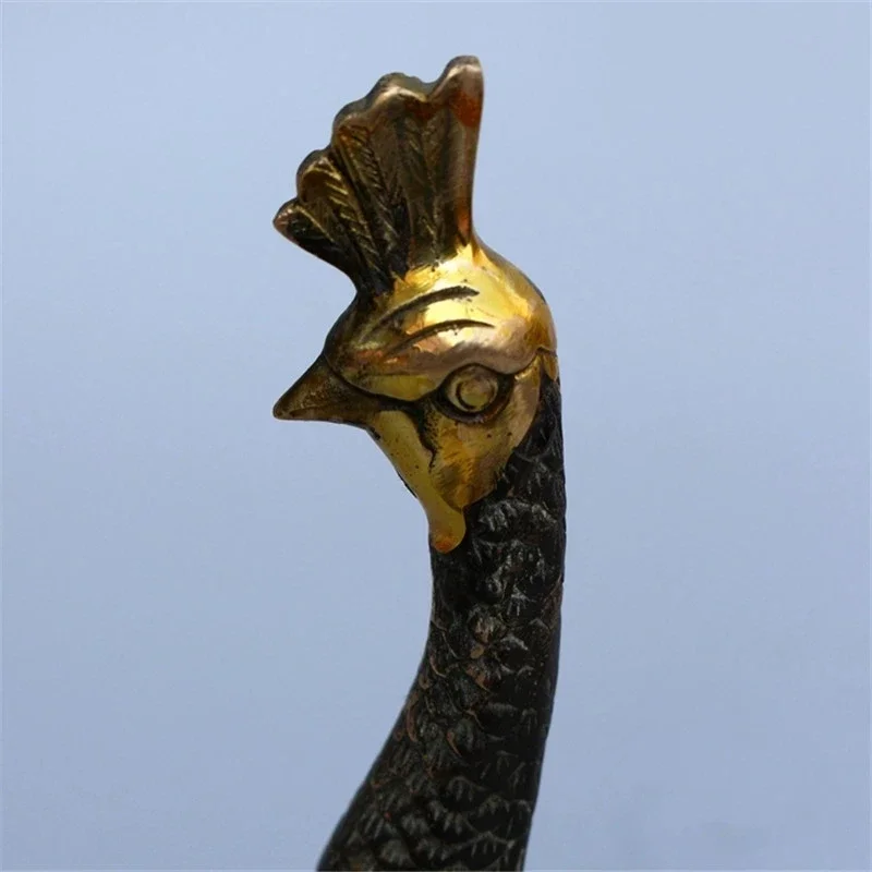 Китайская старая медная позолота, медная статуя павлина (art.: 3920ca64a3d00) - 3920ca64a3d00