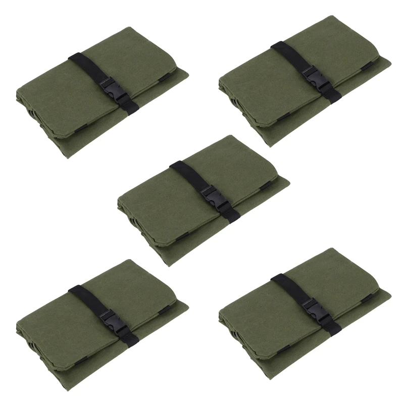 

5X Roll Tool Roll Multi-Purpose Tool Roll Up Bag Wrench Roll Pouch Hanging Tool Zipper Carrier Tote