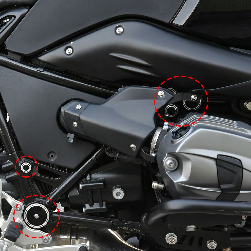 Фото Комплект заглушек для отверстий в раме мотоцикла BMW R nineT R9T Scrambler Pure Racer Urban G/S 2014-2023 №1