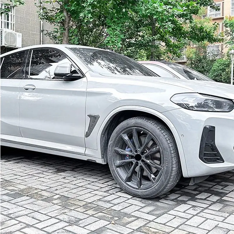 Фото Отличная накладка на воздуховод переднего крыла для BMW X3 G01 X4 G02 2018+ (стильный элемент, имитация карбона) №2