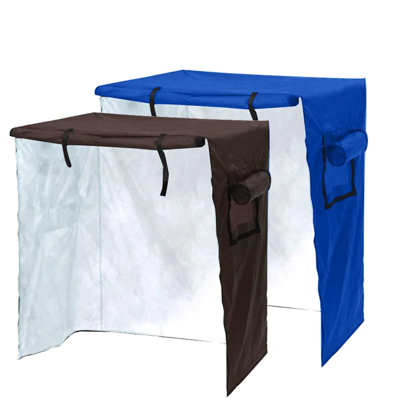 

1PC Outdoor Bird Cage Cover Anti-rain Outdoor Animals Cage Awning Bird Cover Household Dust Cover Coated with Silver and Rain
