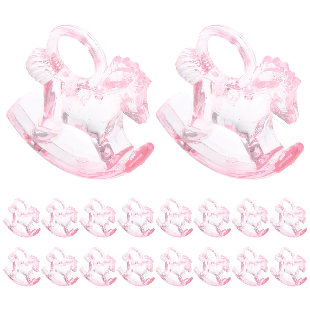 24 шт. лошадка-качалка для детского душа центральные элементы столов прозрачные