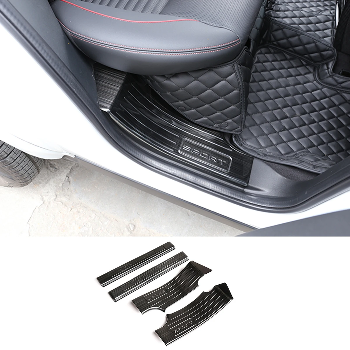 

Накладки на пороги автомобиля, из нержавеющей стали, для Land Rover Discovery Sport 2020