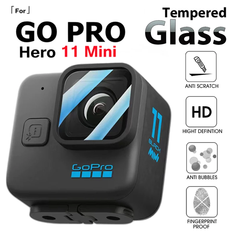 

5PCS Lens Protector Film for GoPro HERO 11 Black Mini Tempered Glass for GoPro HERO 11 Mini Camera Lens Protection Film