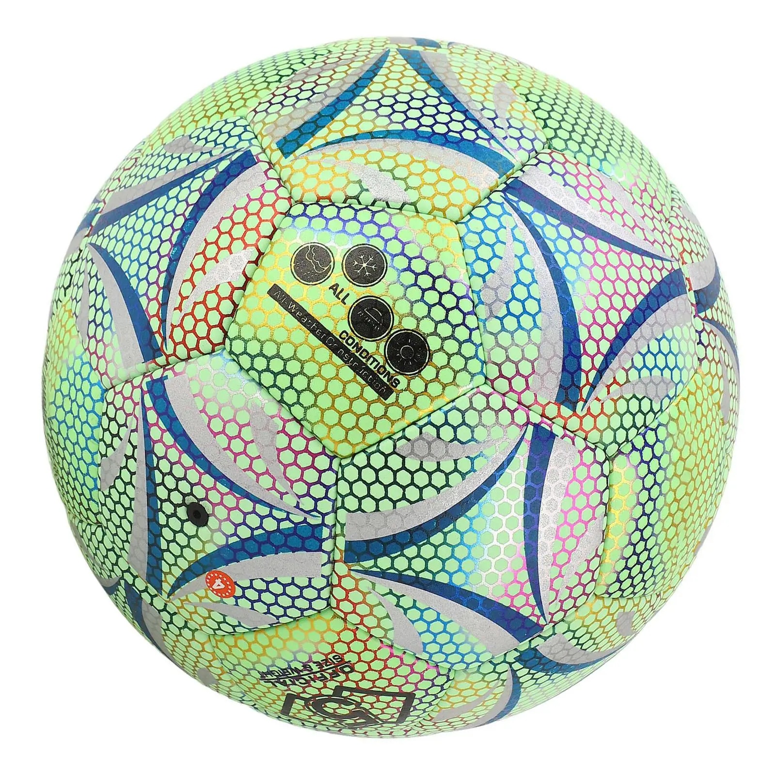 Светящийся светящийся футбольный мяч износостойкий ПУ для ночных игр