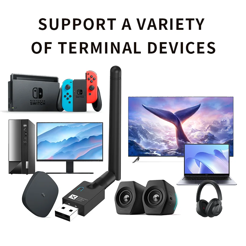 VAORLO QCC3056 CSR Bluetooth 5 2 аудио передатчик aptX LL HD адаптивный 40ms с низкой задержкой