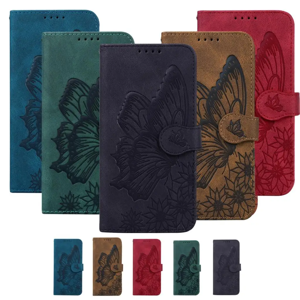 

Butterfly Leather Case For Huawei P20 P30 Lite Y5 Y6 P Smart 2019 2020 Y5P Y6P Honor 8S 8A 9S 10 X Lite Funda Flip Wallet Coque