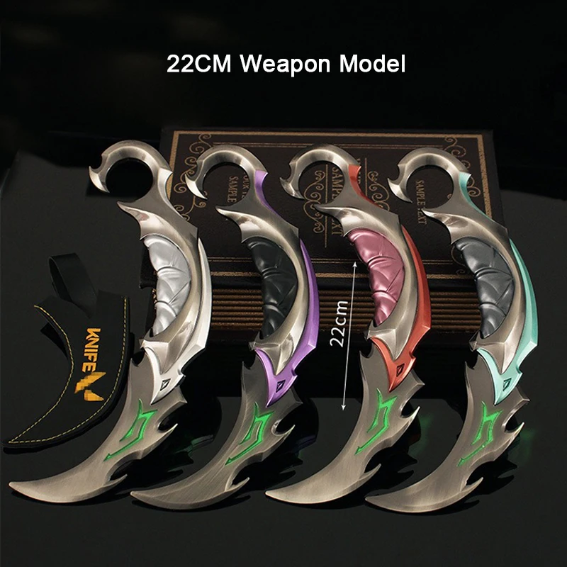 22 см Valorant бесстрашный контракт Люминесцентная секта клинок в форме клешни с