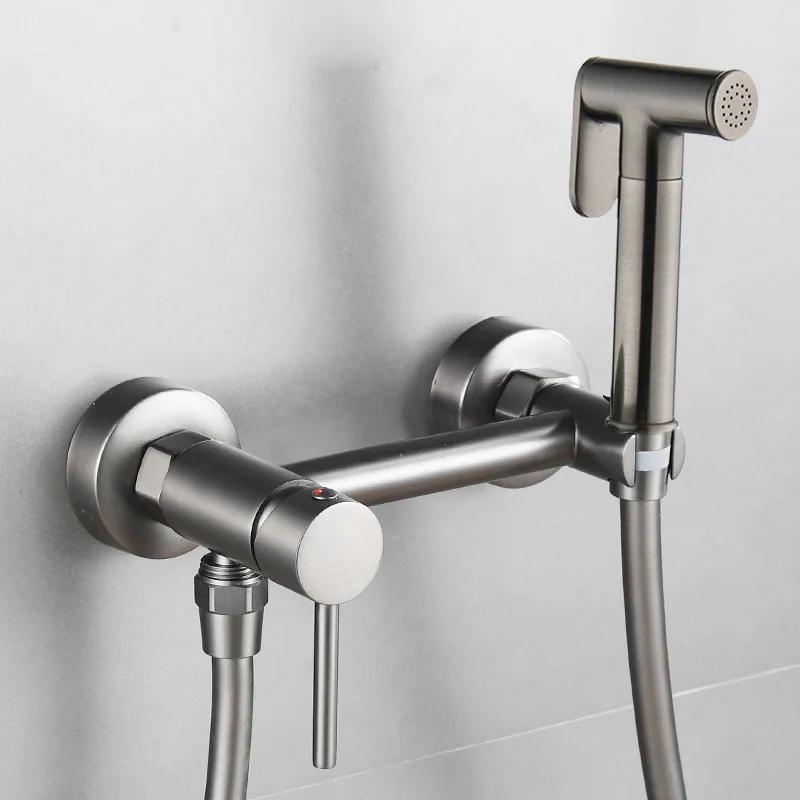 

Ручной биде-распылитель KEMAIDI для туалета, насадка из нержавеющей стали для биде с горячей и холодной водой, квадратная насадка для душа