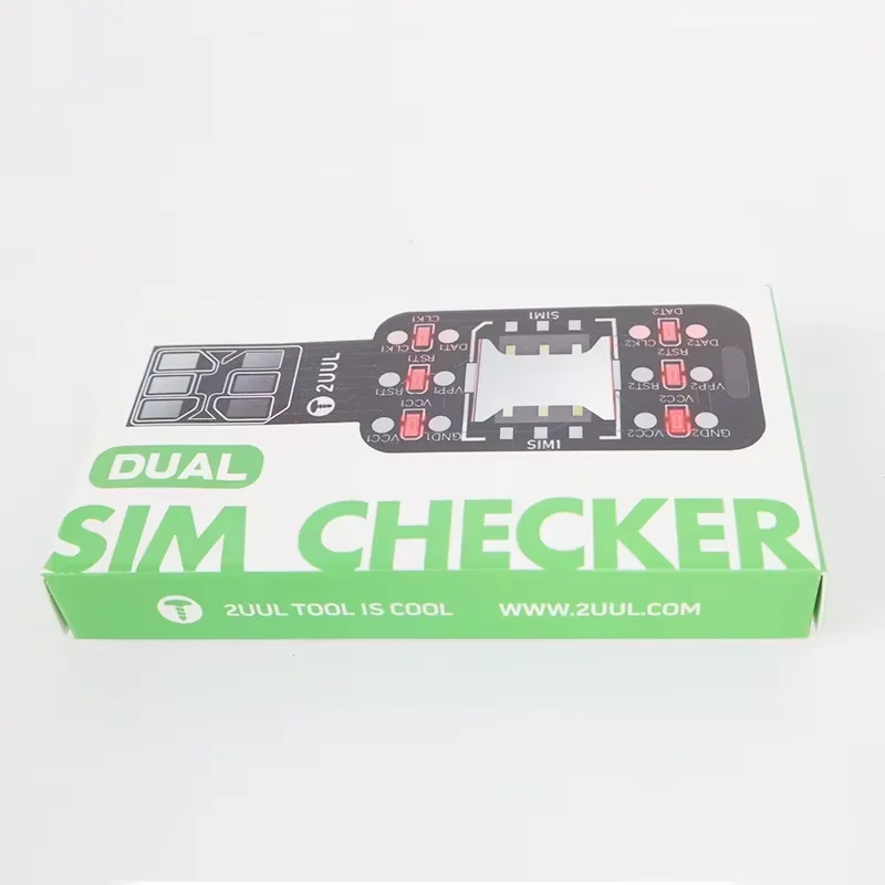 Фото 2UUL SIM-тестер для двух карт: быстрая диагностика неисправностей модуля, быстрое определение сигнала для инструментов ремонта телефонов №5
