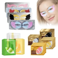 20 100pairs anti aging gold crystal collagen eye mask skin care eye patches crystal beauty anti dark circle anti puffiness cream