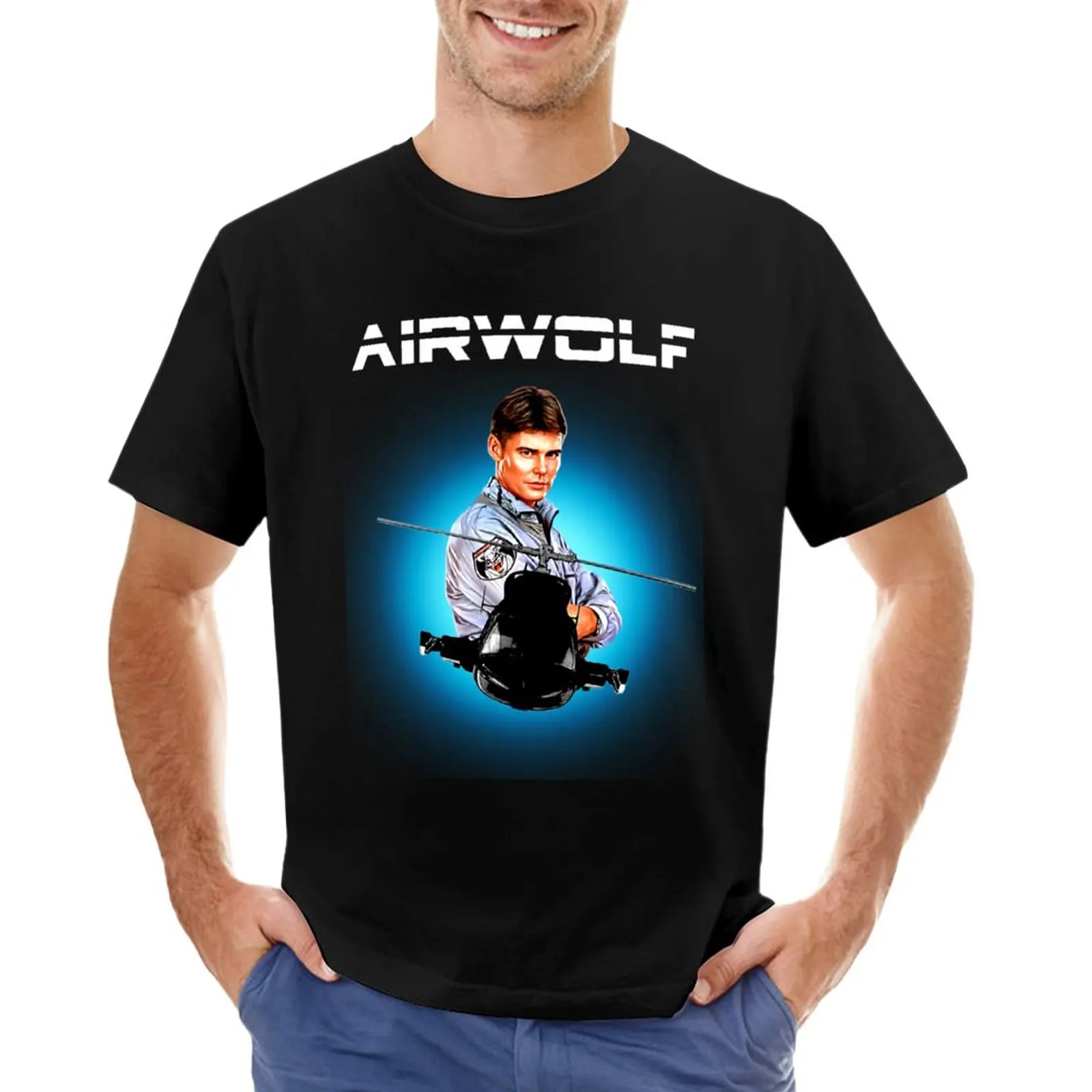 Airwolf tv series футболка суперкоптера женская для мужчин