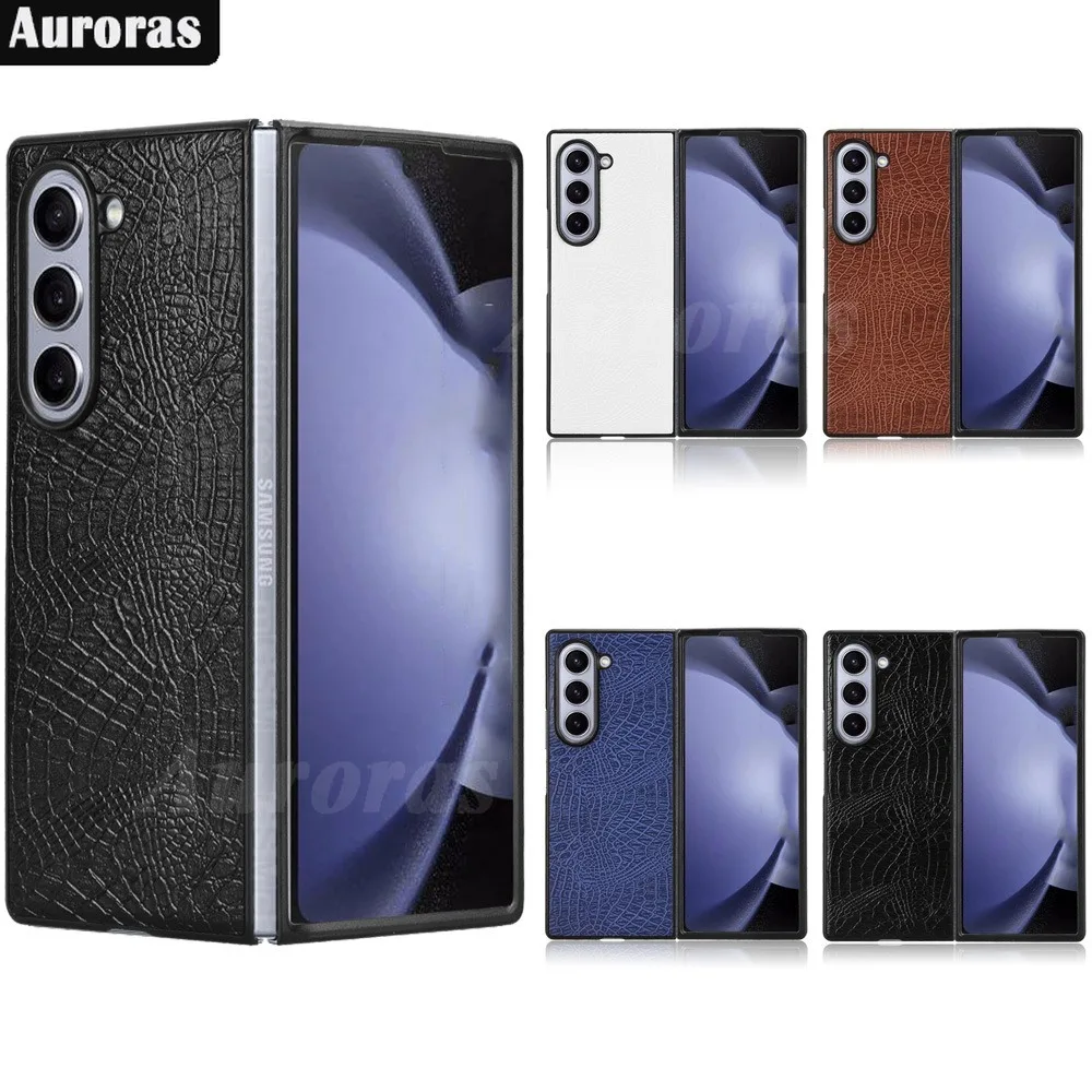 Складной кожаный флип-чехол Auroras для Samsung Galaxy Z складной чехол 6 дюймов в стиле