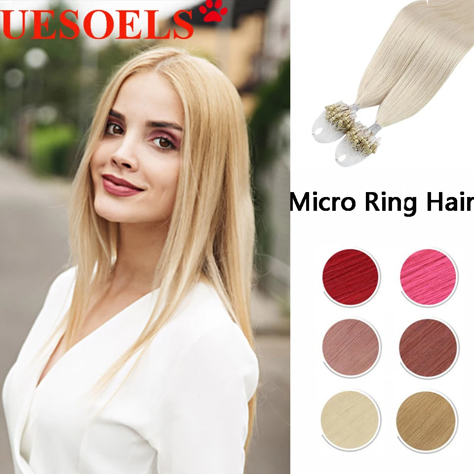

Uesoels, магазин бразильских 100% человеческих волос, микро-кольцевые волосы для наращивания, европейская Реми предварительно скрепленная прямая для женщин, оптовая продажа