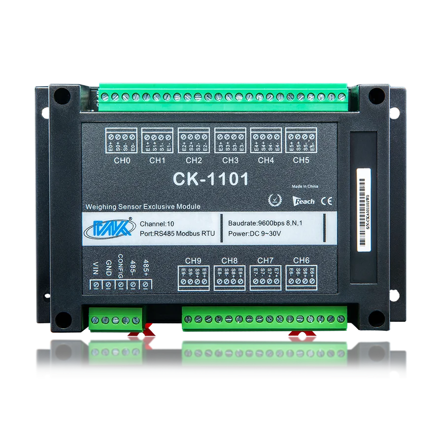 

CK-1101 10-way weighing module four-wire high-precision remote analog measurement engineering isolation RS485