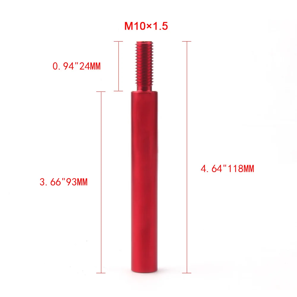 Новое поступление M10X1 5 120 мм алюминиевая ручка переключения передач удлинитель