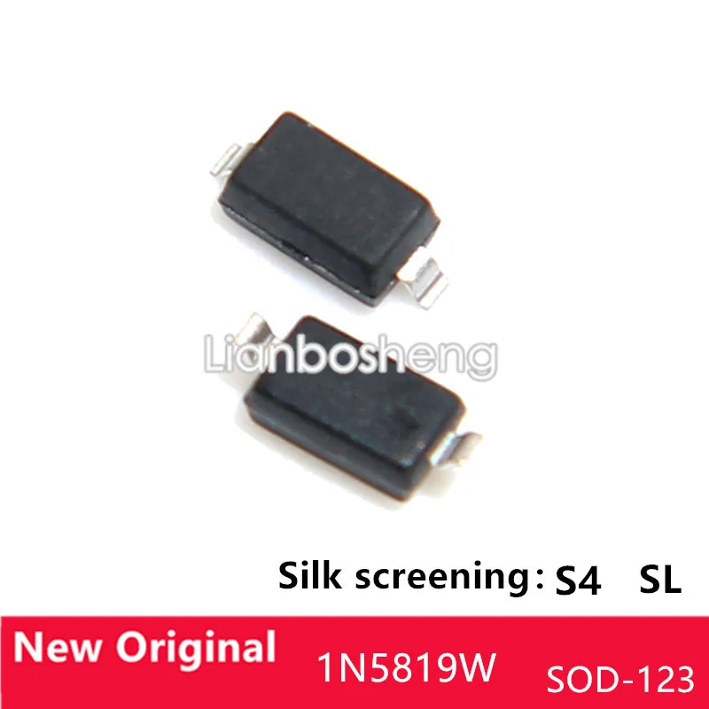 

100 шт. B5819W 1N5819W IN5819WS SOD-123/323 SL/S4 SMD диод шоттки