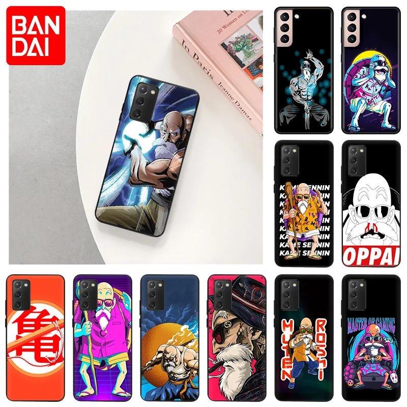 

Master Roshi Dragon ball Case For Samsung Galaxy S22 S21 S20 FE S10 Lite S9 S8 Plus S7 A91 Ultra Thin Black Soft Silicone Cover