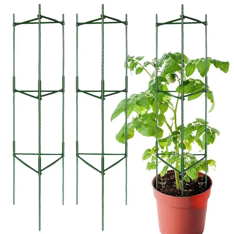 Climbing Plant Trellis Tomato Cages For Pots 3 Pack Heavy Duty Garden Support Cages For Flowers Plants Support Frame Trellis