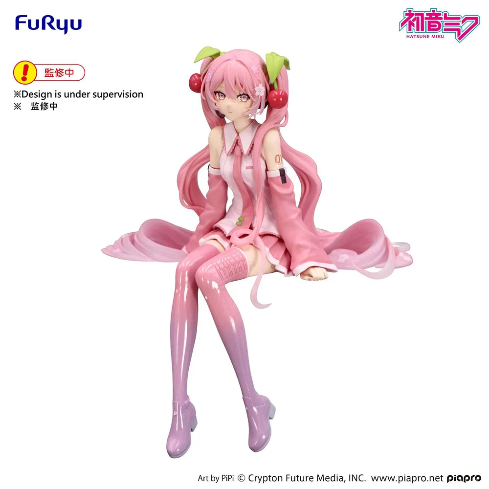 Фото В наличии: Фигурка FuRyu Noodle Stopper Hatsune Miku -Sakura Miku 2026- из ПВХ, 14 см, коллекционная модель аниме-персонажа №3